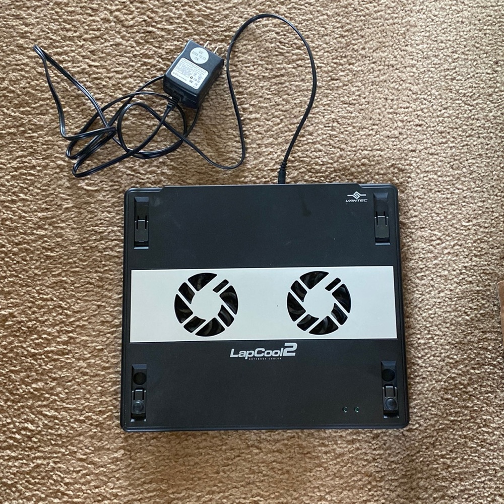 Laptop cooler with 4 port USB hub